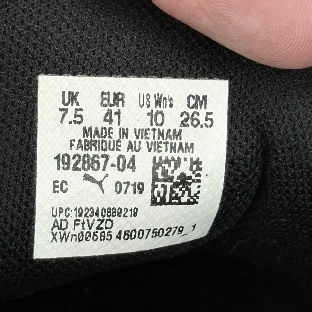 Puma Flyer Womens Sneakers Size 10 Black Peach Running Shoes - Picture 4 of 9